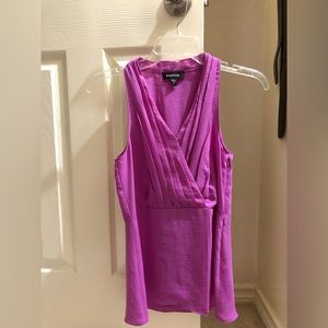 Bebe purple sleeveless Women Top Size Small